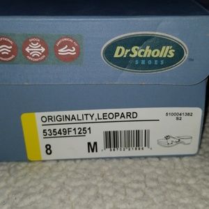 Dr Scholls size 8 leopard sandals